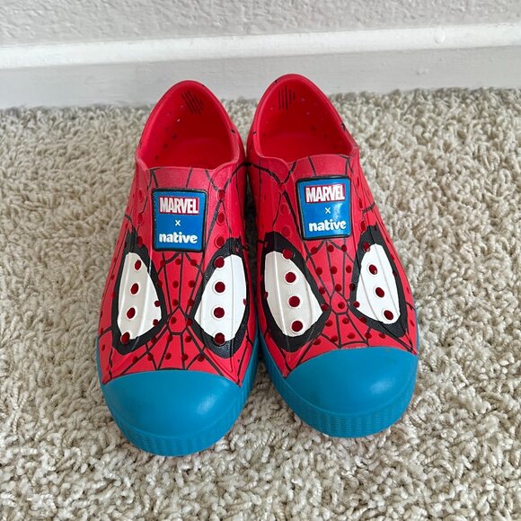 Native Marvel Spiderman Jefferson Slip On Shoes Size 12 (Toddler) - Picture 1 of 10